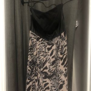Animal print tub dress